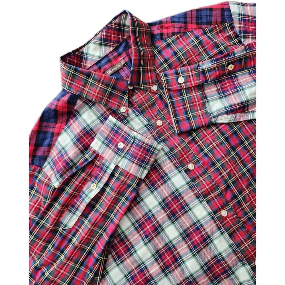 NWT J.McLaughlin Carnegie Plaid Button Down Long Sleeve Woven Shirt Men's Size S